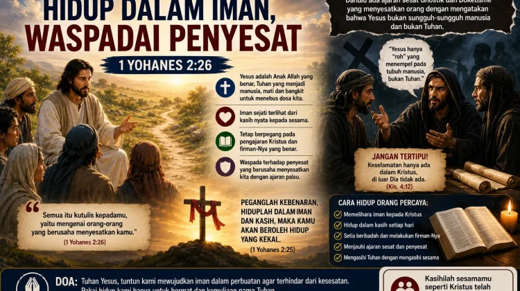 RHK Jumat, 8 Mei 2026 Hidup Dalam Iman, Waspadai Penyesat