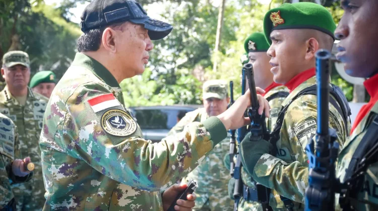 Menhan RI Tinjau Yonif TP 868/Bantong Sakti  Kotamobagu