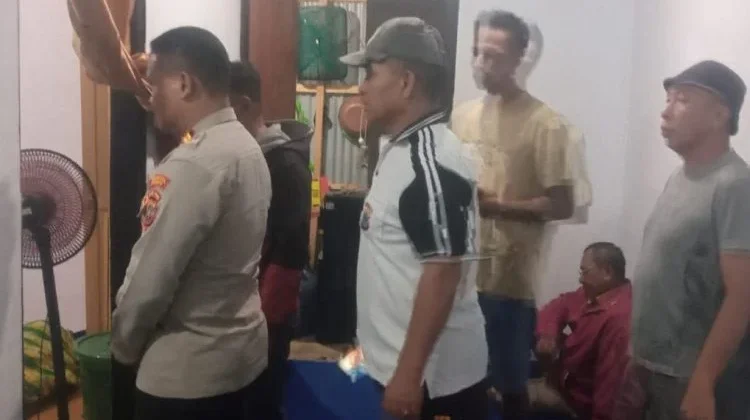 Polsek Pineleng Cepat Amankan TKP Penemuan Pria Meninggal Dunia di Desa Sea