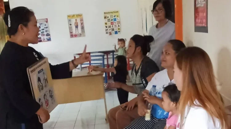 Bermitra Dengan Puskesmas Kauditan, Pemdes Tumaluntung Kawal Posyandu