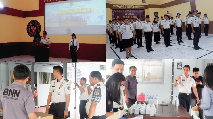 Langkah Preventif Lapas Tondano, Deklarasi Bersih dan Razia Kamar Hunian