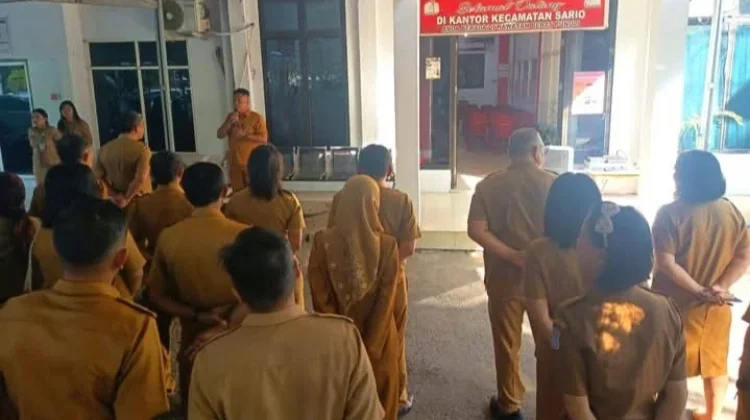 Camat Sario Pimpin Apel Kerja ASN dan Kepala Lingkungan