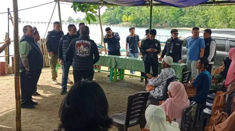 Polsek Wori Laksanakan Pengamanan Kunjungan Waka Polda Sulut di Desa Kima Bajo