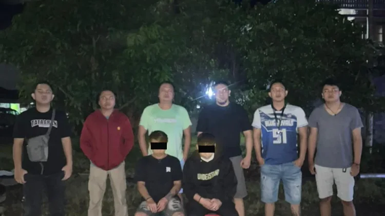 Tim Resmob Polres Minahasa Amankan Dua Terduga Pelaku Penganiayaan di Kombi