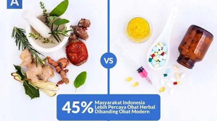 Sebanyak 45% Masyarakat Indonesia Masih Lebih Percaya Obat Herbal