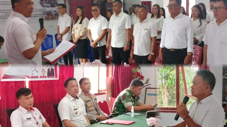 Camat Langowan Utara Resmi Lantik Panitia HUT RI ke-81 di Langowan Raya