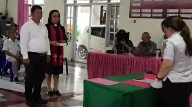 Montung Gantikan Tidajoh, Pemdes Tatelu Gelar Pelantikan Perangkat Desa Jaga 5