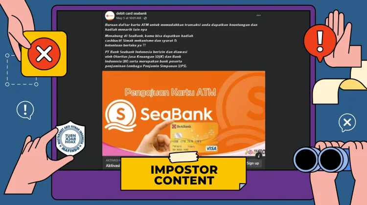 Hoaks Tautan Pendaftaran Kartu Debit Seabank