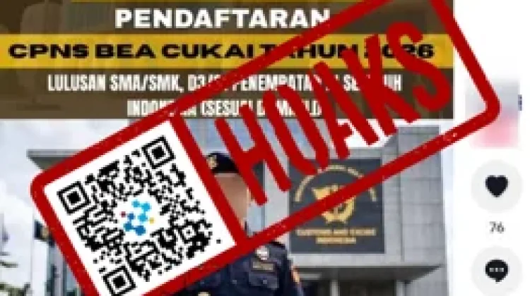 Hoaks Pendaftaran CPNS Bea Cukai 2026