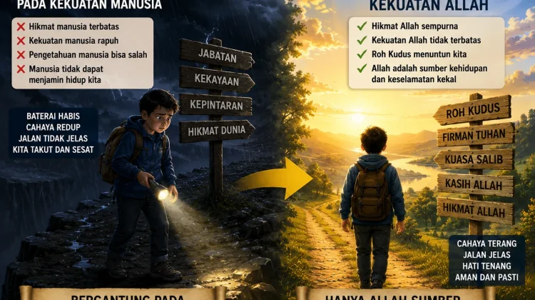 RHK Sabtu, 16 Mei 2026 Bergantung Pada Kekuatan Allah (1 Korintus 2:1–5)