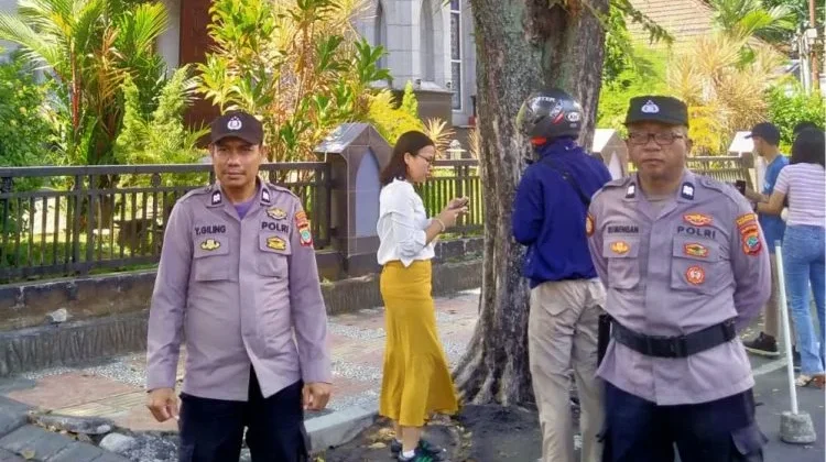 Polresta Manado Amankan Ibadah Kenaikan Yesus Kristus, Berlangsung Khidmat
