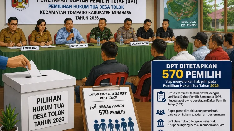 DPT Pilhut Desa Tolok Ditetapkan, 570 Warga Siap Gunakan Hak Pilih