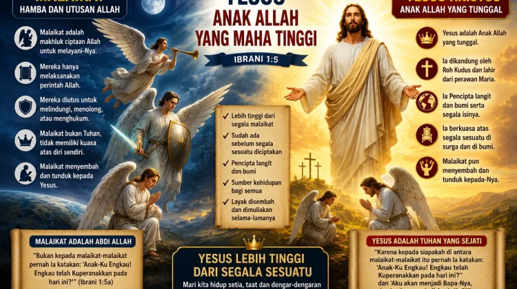 RHK Minggu, 17 Mei 2026 Yesus Anak Allah yang Maha Tinggi (Ibrani 1:5)