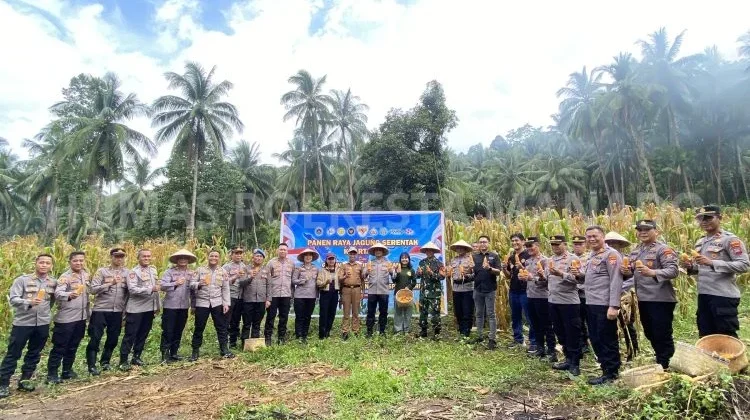 Polresta Manado Gelar Panen Raya Jagung Serentak Kuartal II Tahun 2026