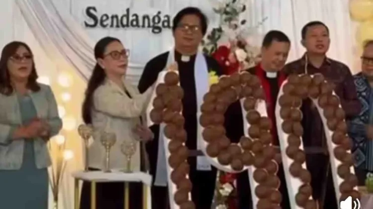 Hadiri HUT GMIM Sion Sentrum Sendangan, Wabup Ajak Jemaat Dukung Ketahanan Pangan