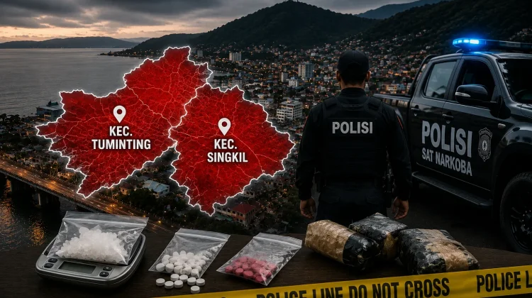 Kecamatan Tuminting dan Singkil Zona Merah Peredaran Narkotika