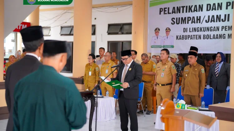 Pelantikan Pejabat di Bolmong, Bupati Tekankan Profesionalisme ASN