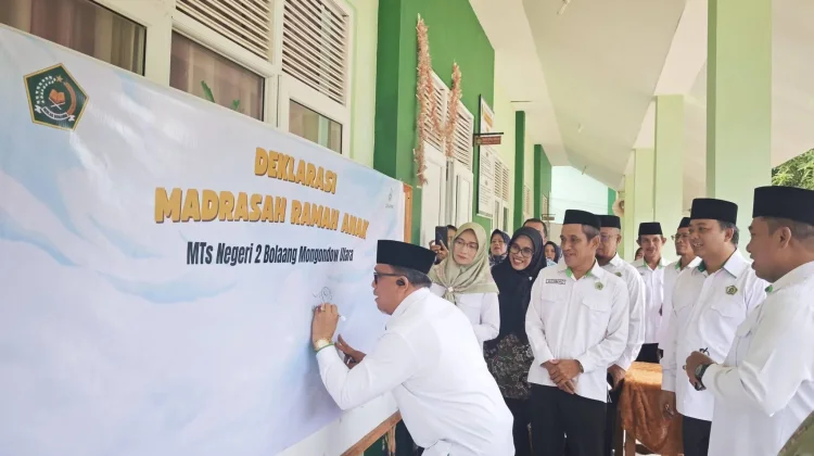 Kakanwil Kemenag Sulur Dorong Madrasah Ramah Anak di Bolaang Mongondow Utara