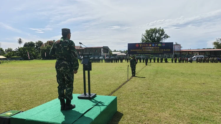 Sebulan Berjalan, Program TMMD ke-128 Kodim 1302/Minahasa Resmi Ditutup