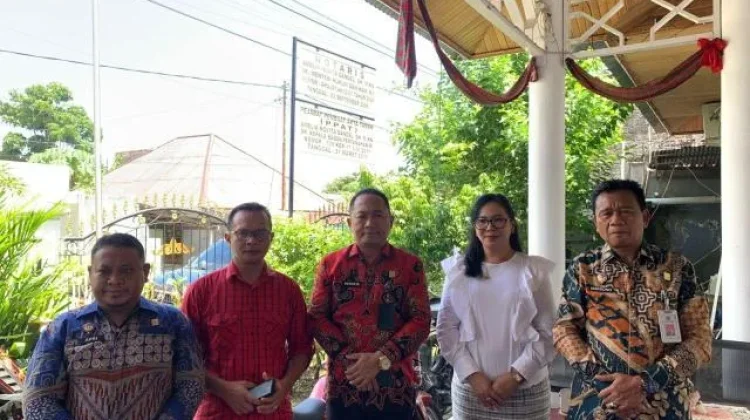 Dukung Pelayanan AHU yang Optimal, Hendrik Pagiling Kunjungi Notaris di Tahuna