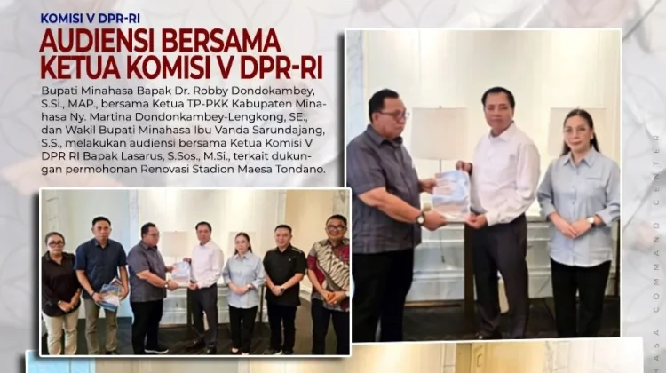 Bupati Minahasa Jemput Dukungan DPR RI untuk Renovasi Stadion Maesa Tondano