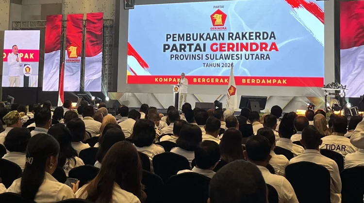 Bawa Pesan Presiden Prabowo, Dasco Bakar Semangat Kader di Rakerda Gerindra Sulut