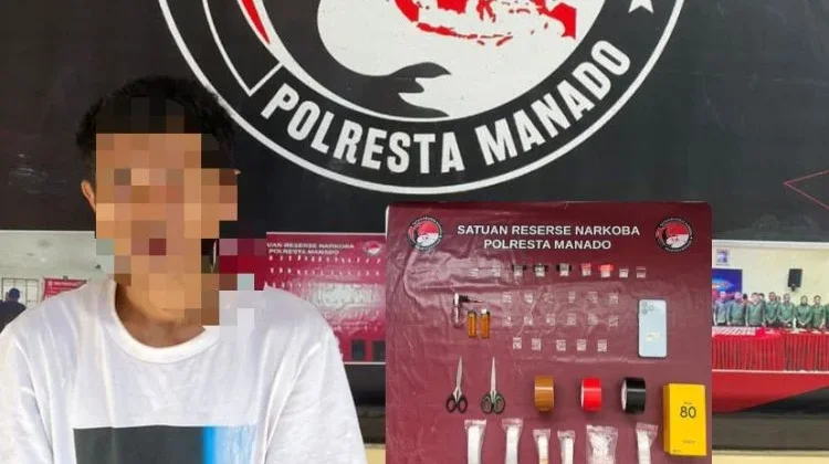 Satresnarkoba Polresta Manado Ungkap Peredaran Sabu di Wanea