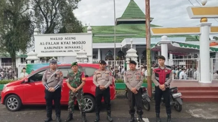 Polres Minahasa Amankan Salat Idul Adha 1447 H, Situasi Berjalan Aman dan Kondusif