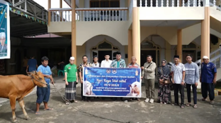 Tebar Kepedulian di Hari Raya Idul Adha, Kanwil Ditjenim Sulut Sumbang Hewan Kurban