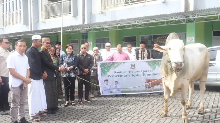 Idul Adha 2026, Rumajar Serahkan Hewan Kurban  Presiden Prabowo dan Pemkot Tomohon