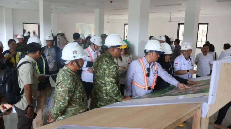 Menteri Sekretaris Negara Tinjau Pembangunan SMA Taruna Nusantara di Minahasa