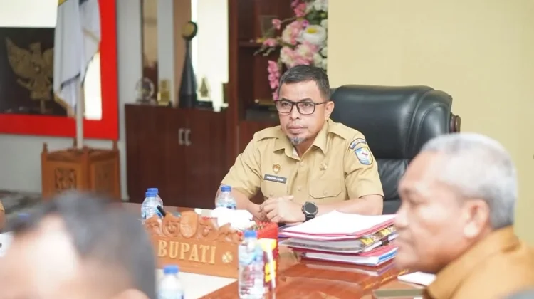 Bupati Lasena dan Jajaran Ikuti BupatiRakor Pengendalian Inflasi Daerah