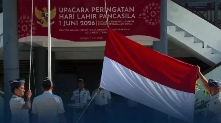 Kanwil Ditjenpas Sulut Gelar Upacara Hari Lahir Pancasila 2026