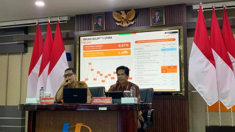 Mei 2026, Sulawesi Utara Alami Deflasi 0,61 Persen