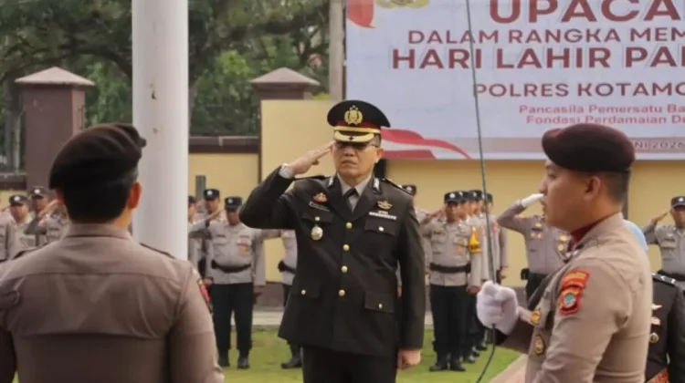 Peringati Hari Lahir Pancasila, Polres Kotamobagu Gaungkan Semangat Persatuan