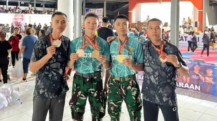 Prestasi Prajurit Yonif TP 824/MO'E’A  di Karate Open Tournament JJ Cup Sulut 2026