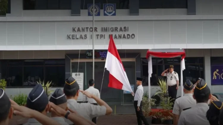 Upacara Hari Lahir Pancasila di Kanwil Ditjenim Sulut