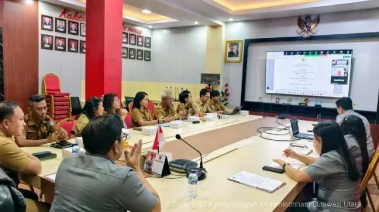 Kanwil Kemenkum Sulut Harmonisasi Ranperwal RKPD Manado 2027