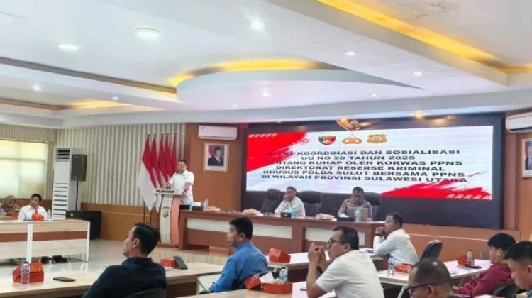 Perkuat Kapasitas PPNS, Kemenkum Sulut Ikuti Sosialisasi KUHAP 2025 di Polda Sulut