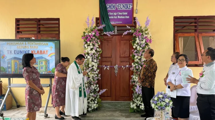 Cetak Generasi Berkarakter Kristiani, Gedung TK GMIM Eunike Klabat Diresmikan