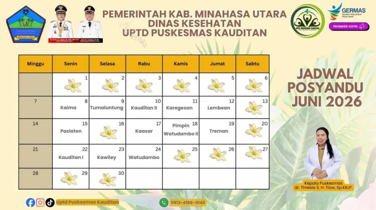 Rilis Jadwal Posyandu Bulan Juni, Ini Penjelasan Kapus Kauditan