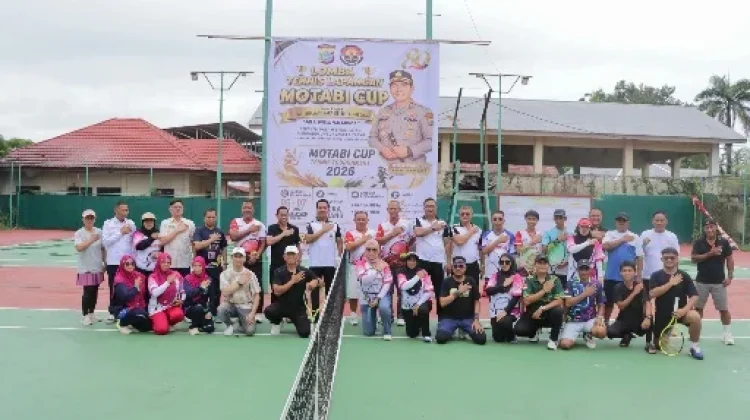 Kapolres Kotamobagu Remsi Buka Turnamen Tenis Kapolres Cup Motabi 2026