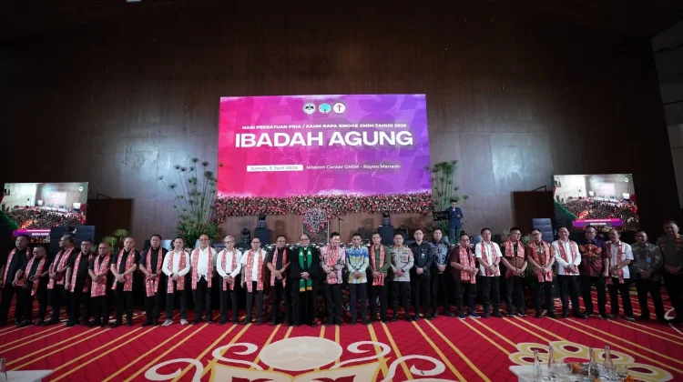 Bupati Robby Dondokambey Hadiri Ibadah Agung HAPSA PKB Sinode GMIM 2026