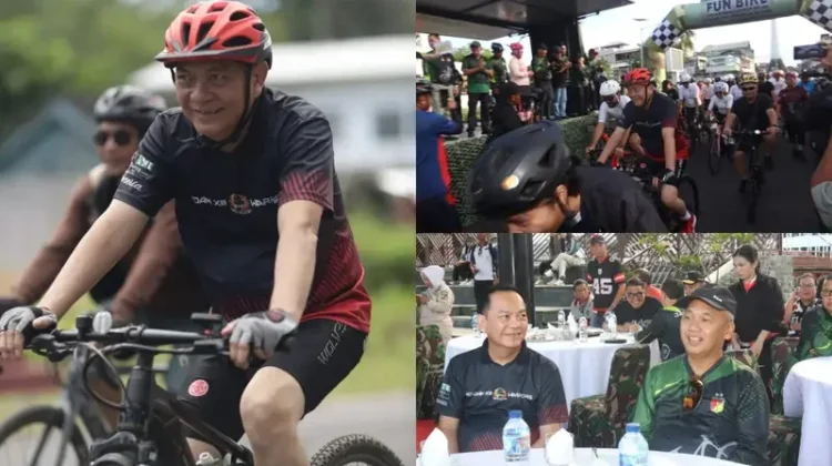 Wali Kota Tomohon Ikut Fun Bike 45 Km Semarakkan HUT Kodam XIII/Merdeka