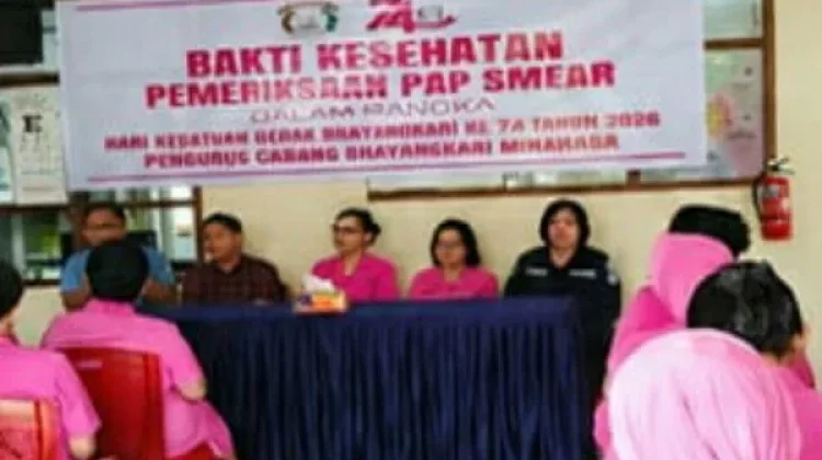 HKGB ke-74, Bhayangkari Minahasa Dorong Deteksi Dini Kanker Serviks lewat Pap Smear