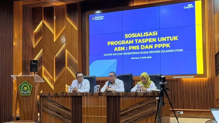 ASN Kemenag Sulut Ikuti Sosialisasi Program Taspen untuk PNS dan PPPK