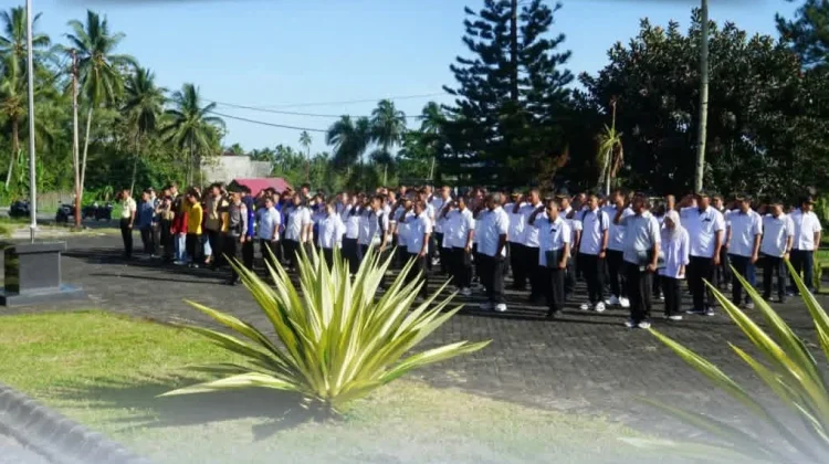 Briefing Zona Integritas BPBAT Tatelu Tekankan Disiplin dan Integritas
