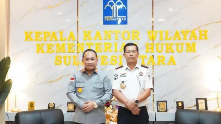 Kakanwil Kemenkum Sulut Terima Kunjungan Kakanwil Ditjen PAS Sulut