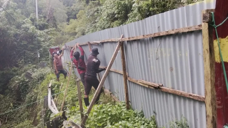 BPJN Sulut Bergerak Cepat Perbaiki Penahan Tanah Roboh di Jalnas Manado-Tomohon