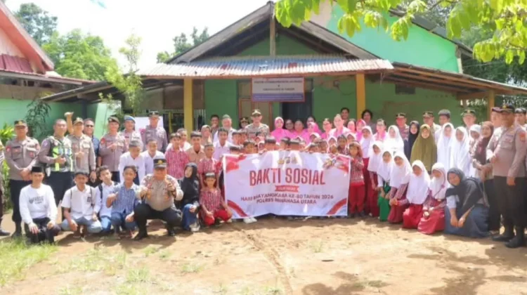 Sambut Hari Bhayangkara ke 80, Polres Minut Gelar Bakti Sosial di Panti Asuhan
